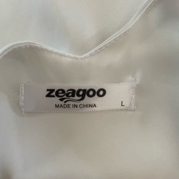 Women’s white tank top satin - Picture 1 of 2